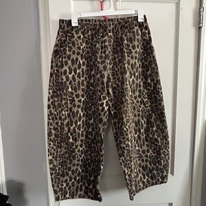 Leopard Print Balloon Pants